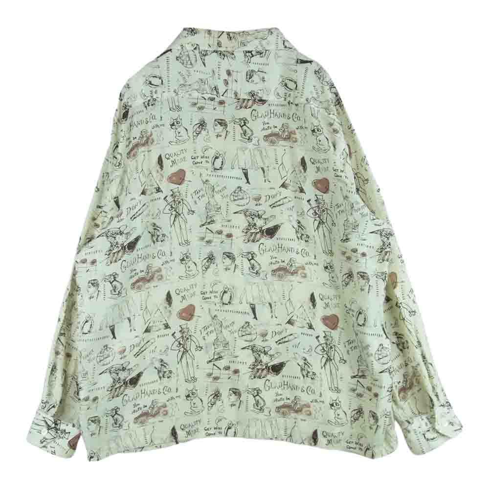 GLADHAND & Co. グラッドハンド GLAD POSTALS HAWAIIAN L/S SHIRTS 総
