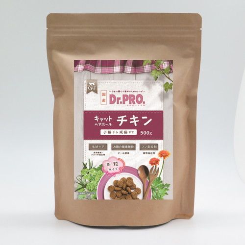 【同梱】【6個セット】 ニチドウ Dr.PRO. キャット ヘアボール チキン 500g