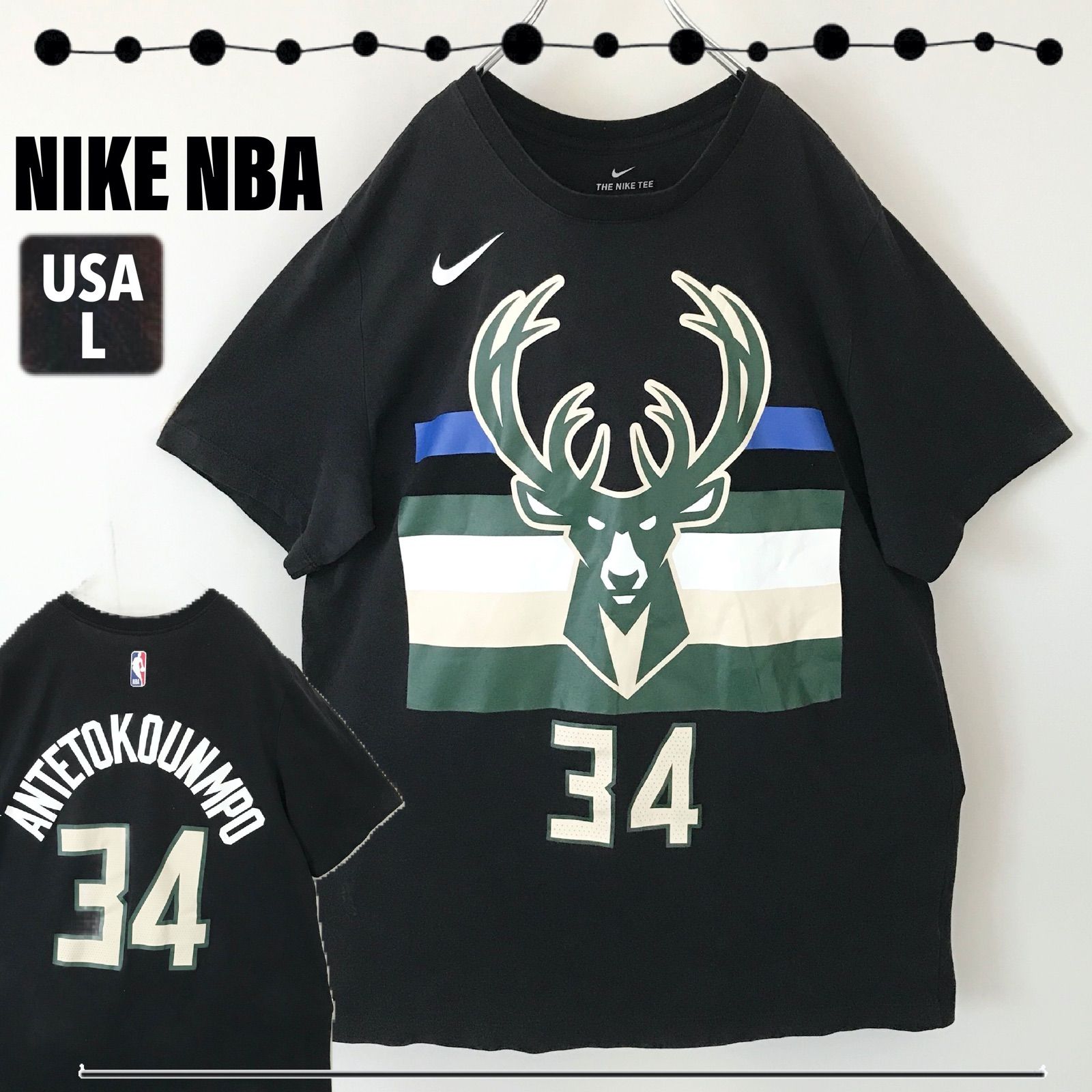 WarrenLotasShopNBA✖️ミルウォーキー✖️バックス✖️ヤニス✖️ウォーレンロータス✖️Tシャツ✖️L④