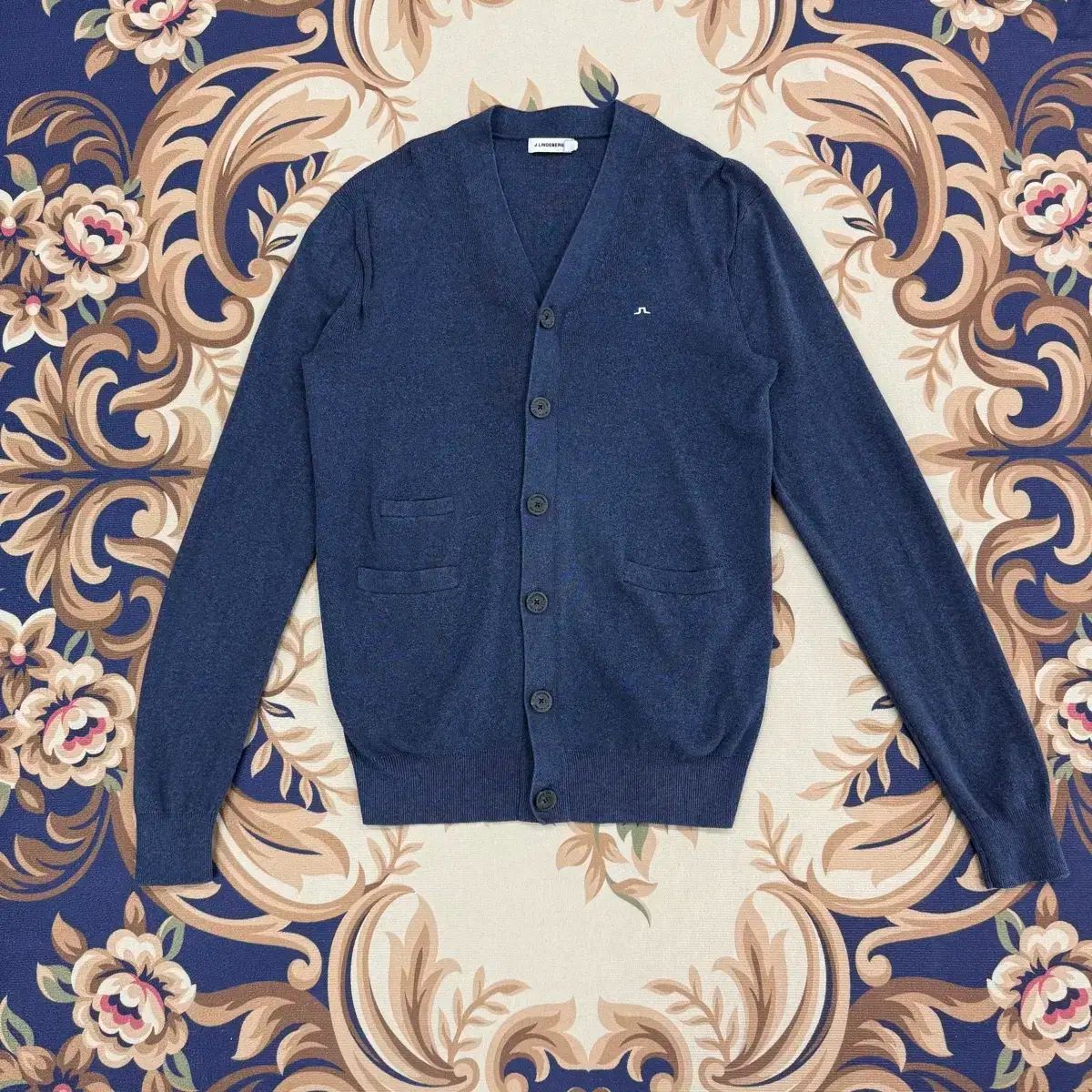 S)ジェイ・リンドバーグ ゴルフ カーディガン (ネイビー)