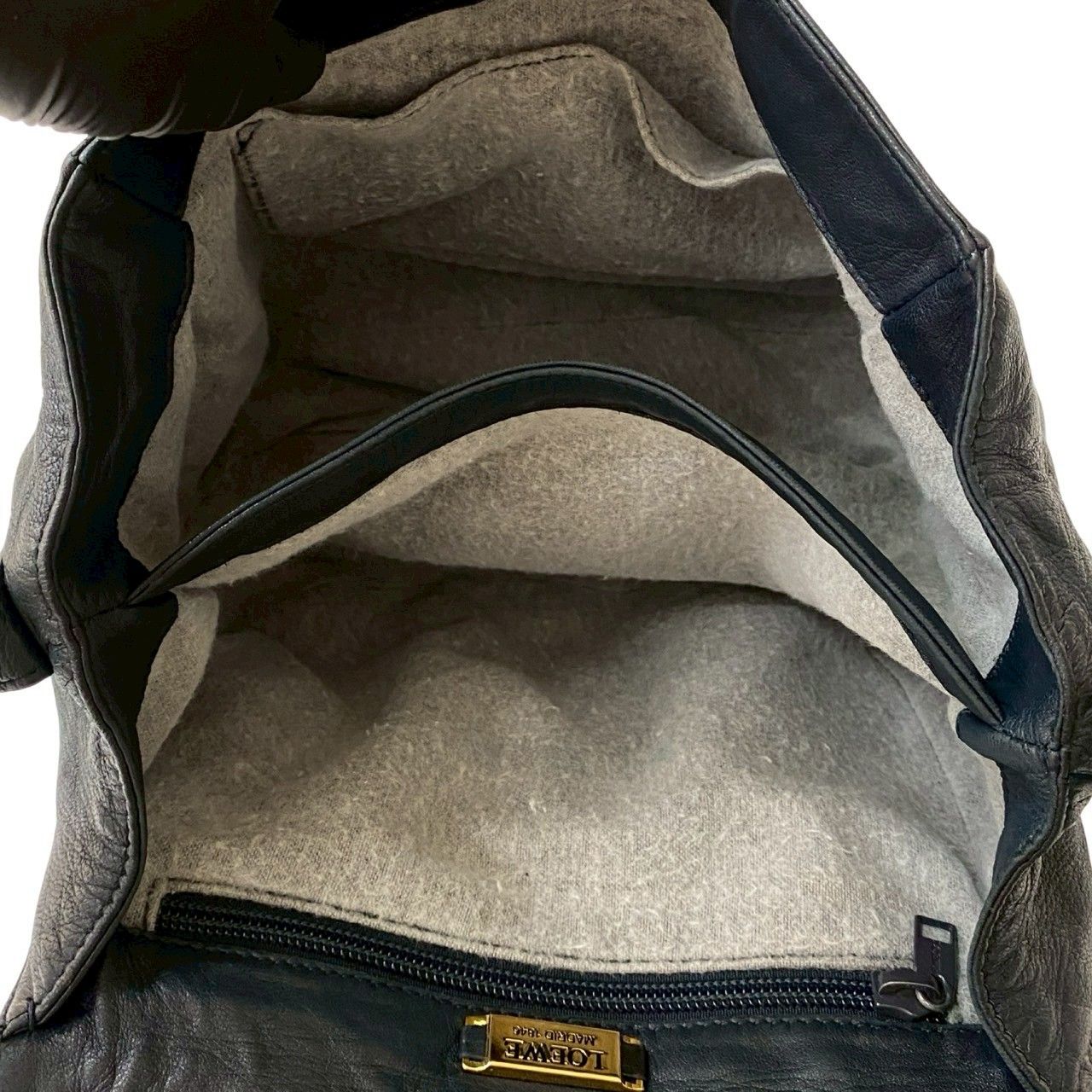 極 美品 LOEWE ロエベ ヴィンテージ アナグラム ロゴ ナッパ