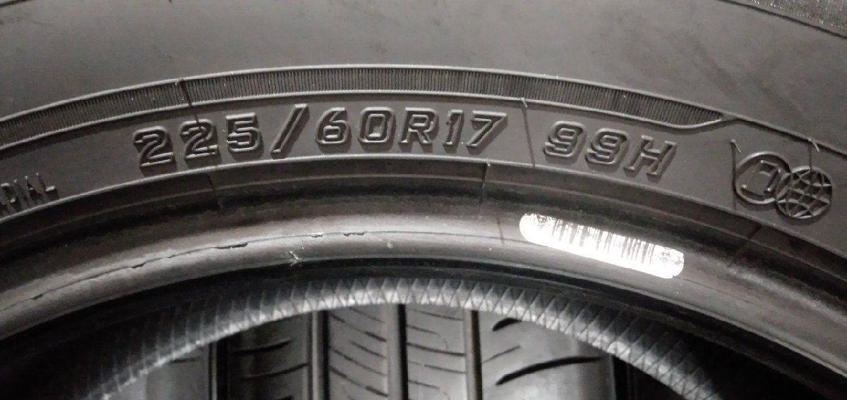 走行短め DUNLOP ENASAVE RV505 225/60R17 17インチ 夏タイヤ 4本 19年