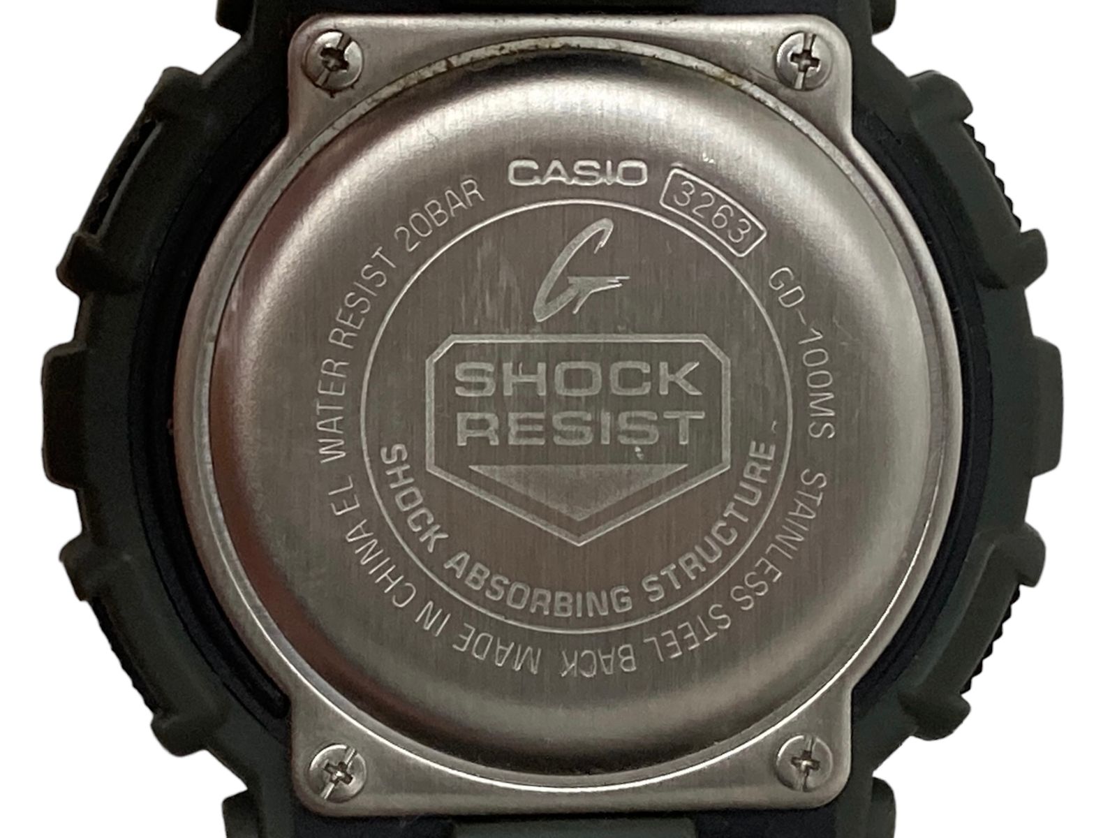 CASIO 繧ｫ繧ｷ繧ｪ G-SHOCK  繝溘Μ繧ｿ繝ｪ繝ｼ GD-100MS 3263 - 2