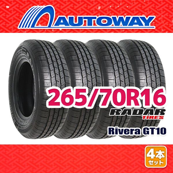 AUTOWAY 265|70R16 サマータイヤ Radar Rivera GT10 16インチ 4本セット 夏タイヤ オートウェイ