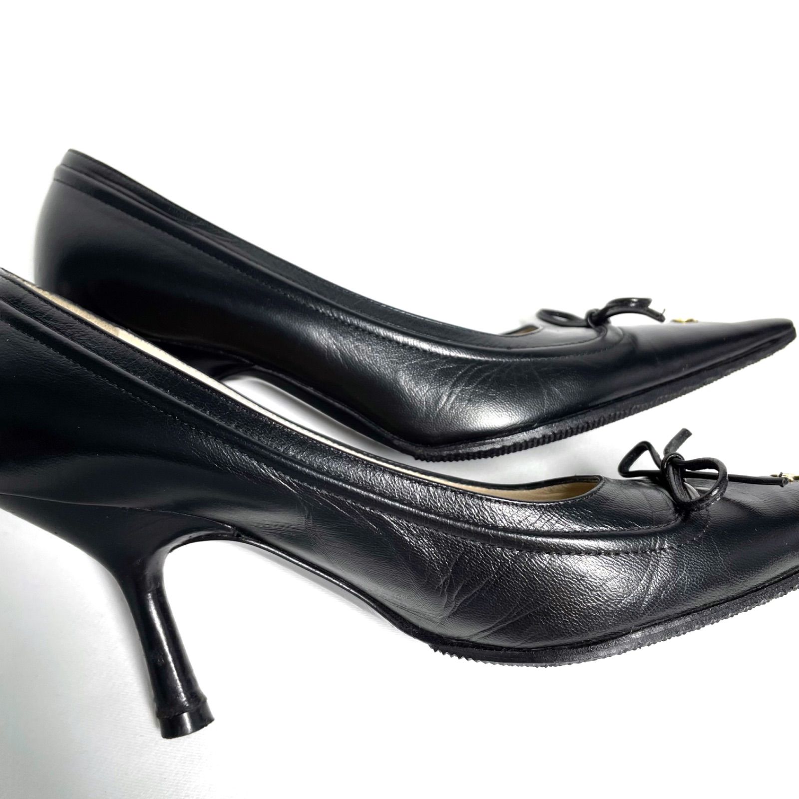 CHANEL シャネル ココマーク パンプス ヒール ブラック 表記サイズ 35