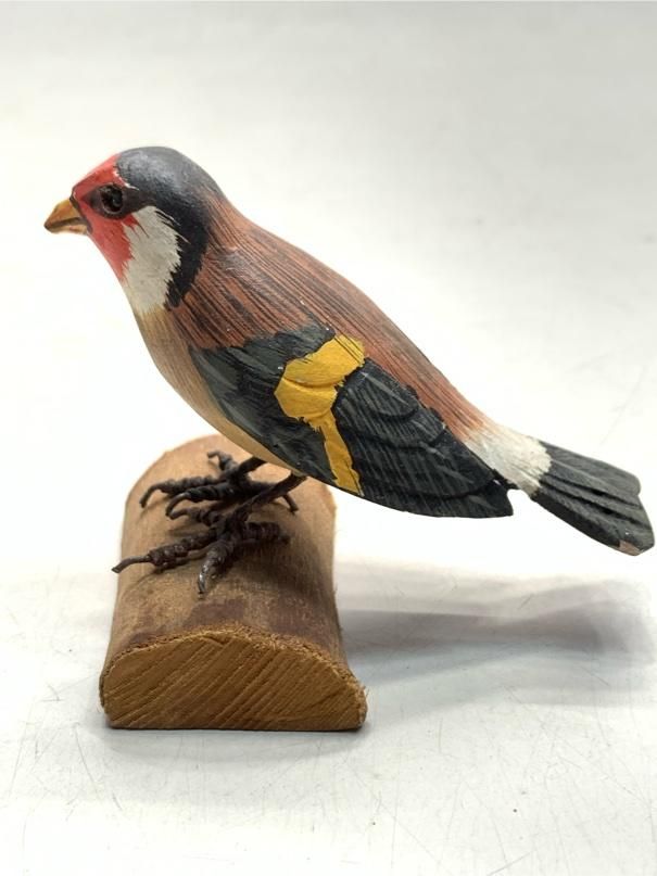 アカショウビン(赤翡翠) バードカービング 木彫りの野鳥 野鳥彫刻