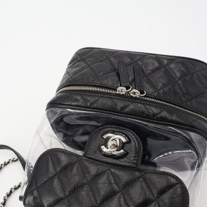 シャネル CHANEL マトラッセ クリアバックパック A57826 クリア