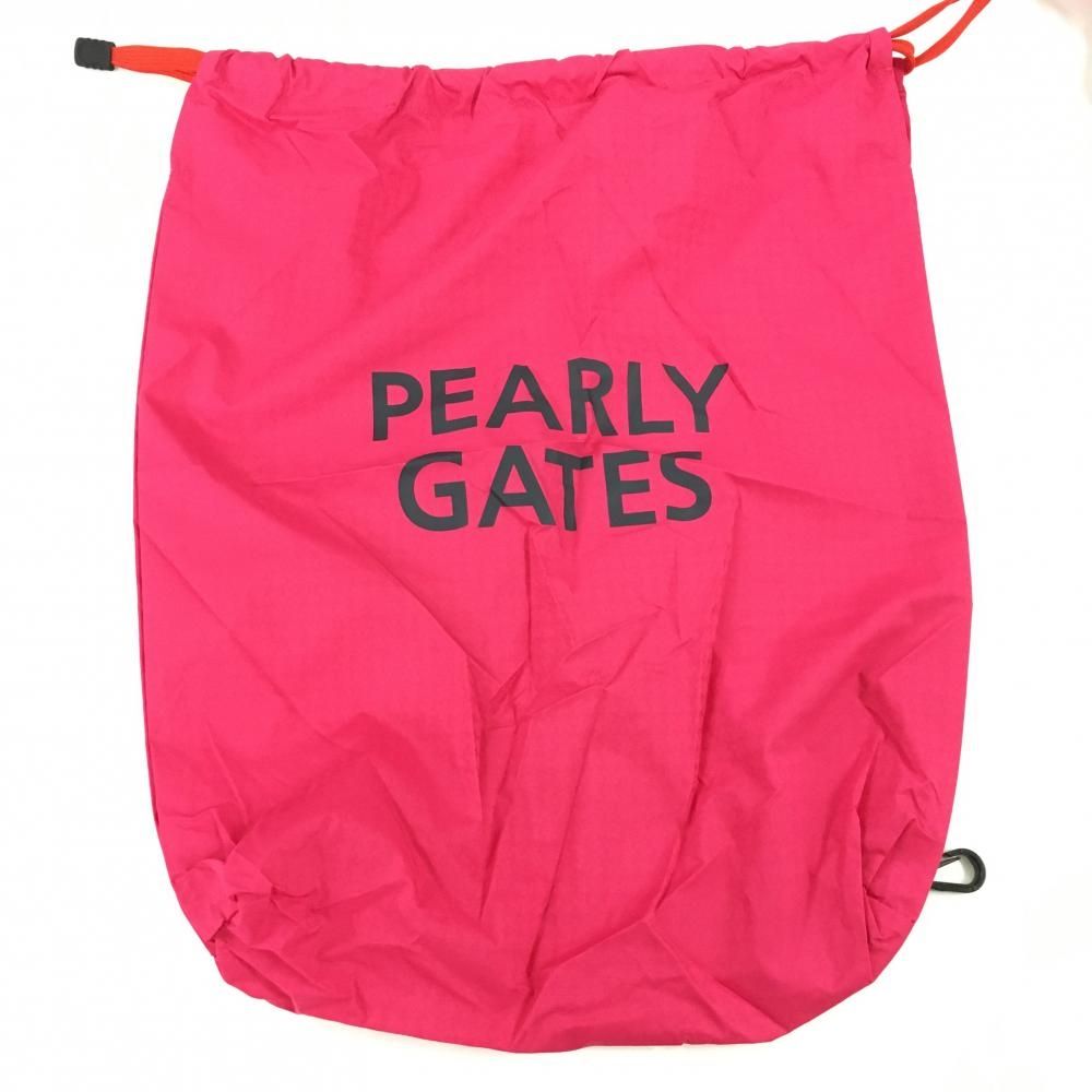 新品】パーリーゲイツ 2WAYレインワンピース ピンク×ネイビー 地模様