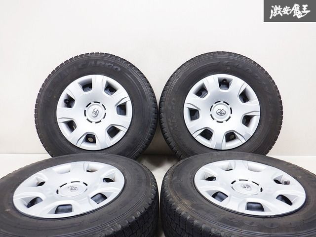 ハイエ-ス、スタッドレスタイヤ純正鉄ホイ-ル トヨタ 溝あり