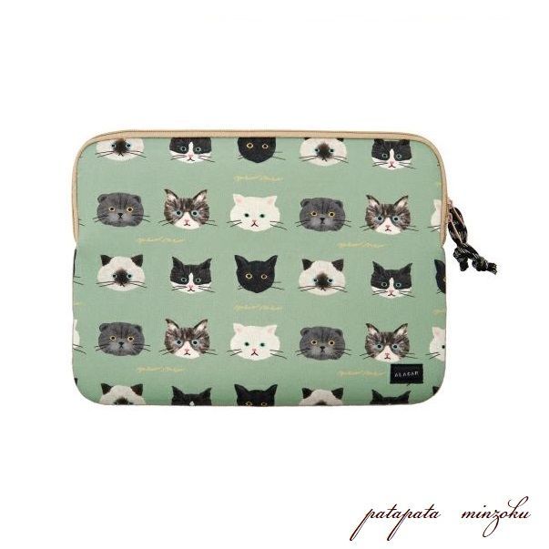 洗える 猫柄 13/13.3インチ PCケース MiuMiu風 - メルカリ