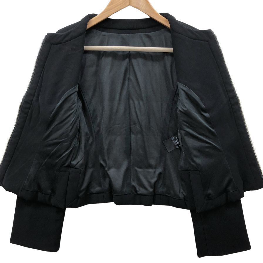 FOXEY フォクシー　ノーカラージャケット　ブラック　40 FOXEY フォクシー ノーカラージャケット ブラック 40