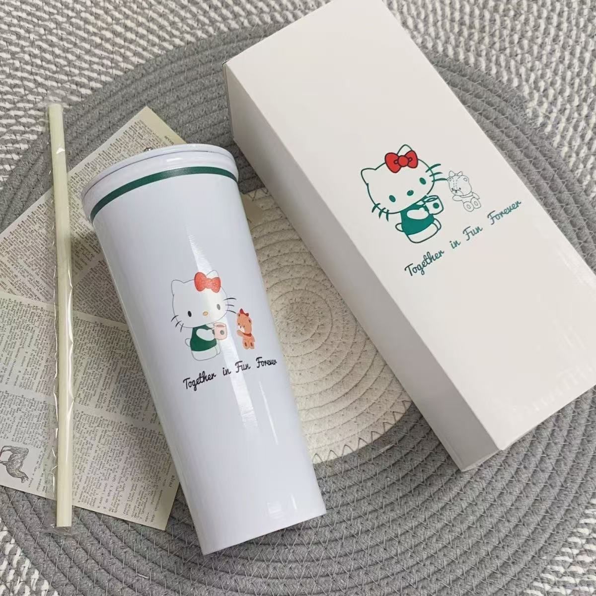 【海外限定】スターバックス　ハローキティー　ステンレスタンブラー 追跡☆STARBUCKS ハローキティ ステンレスボトル 591ml