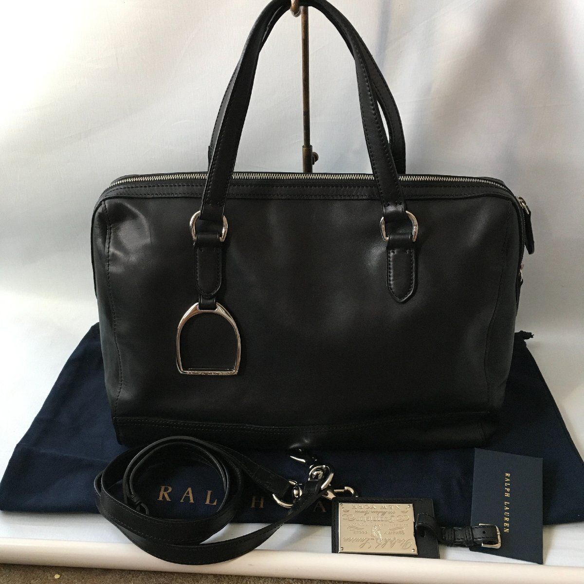 美品 POLO RALPH LAURENポロラルフローレン レザー ビジネス