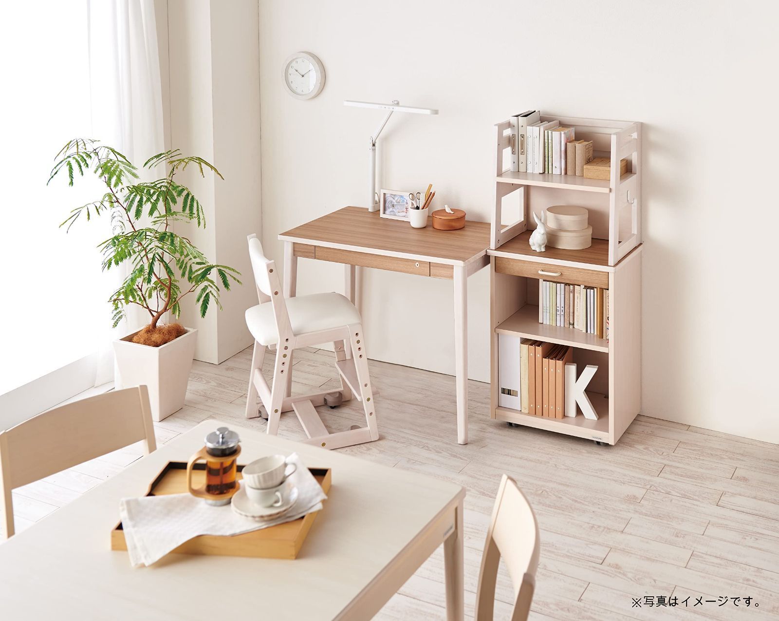 人気商品 BG|ダークブラウン サイズ W425×D456～490×H774mm SH435 465 495 525mm 外寸 学習椅子 ルトラチェア ブラックグレー色 KOIZUMI コイズミ学習机 SDC-738BGDW