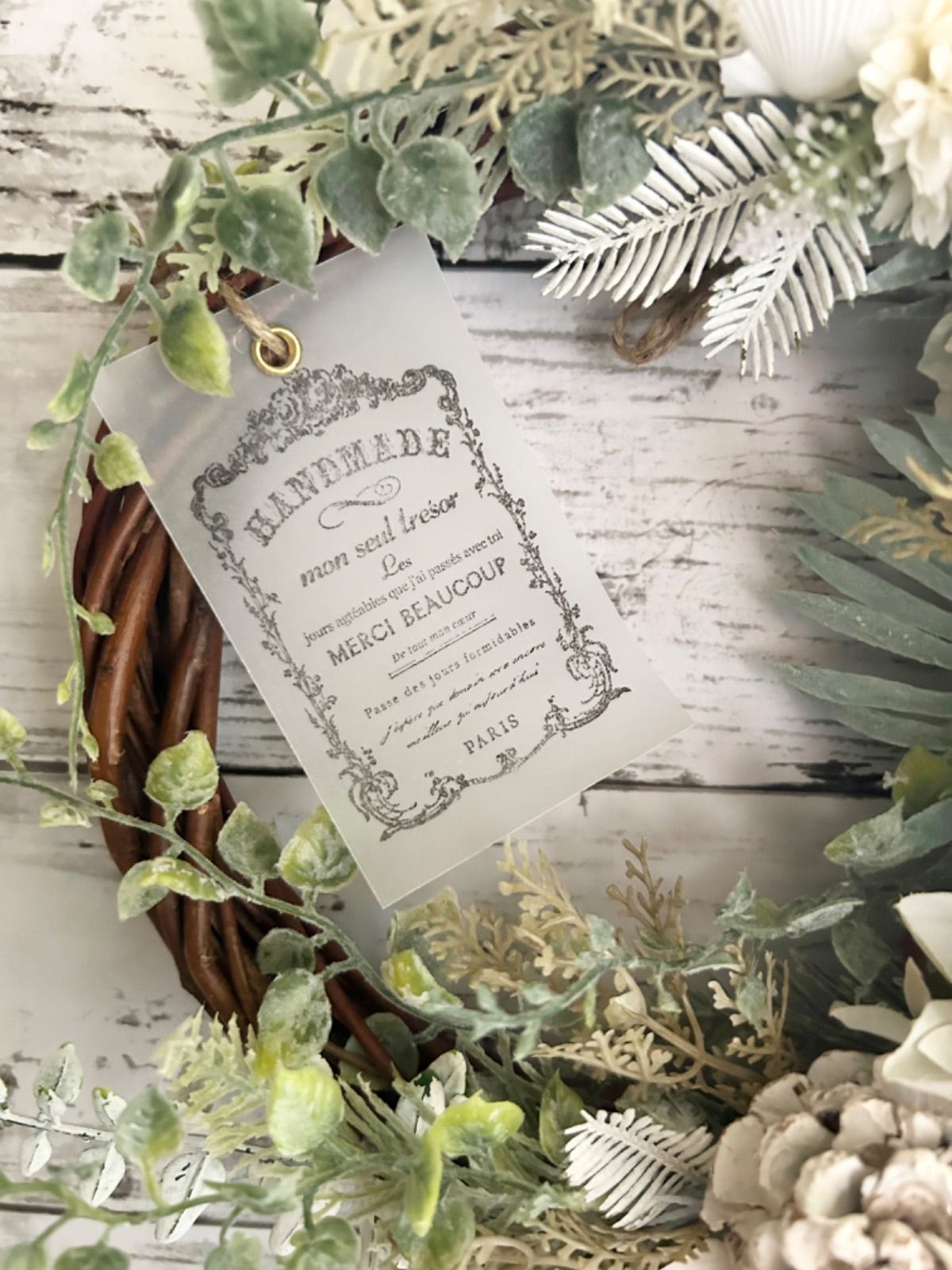 5-81 大きめリース ナチュラルリース 夏リース サマーリース