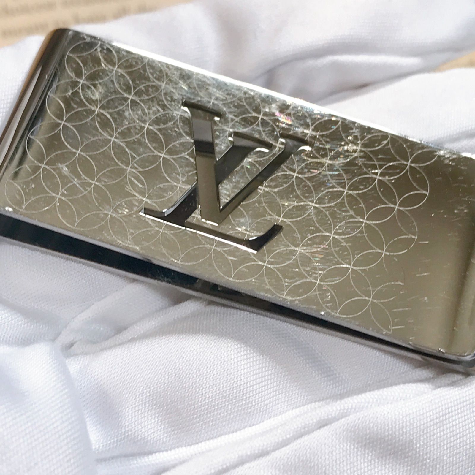 Louis Vuitton パンス ビエ シャンゼリゼ マネークリップ シルバー LOUIS VUITTON ルイヴィトン マネークリップ メンズ 札ばさみ