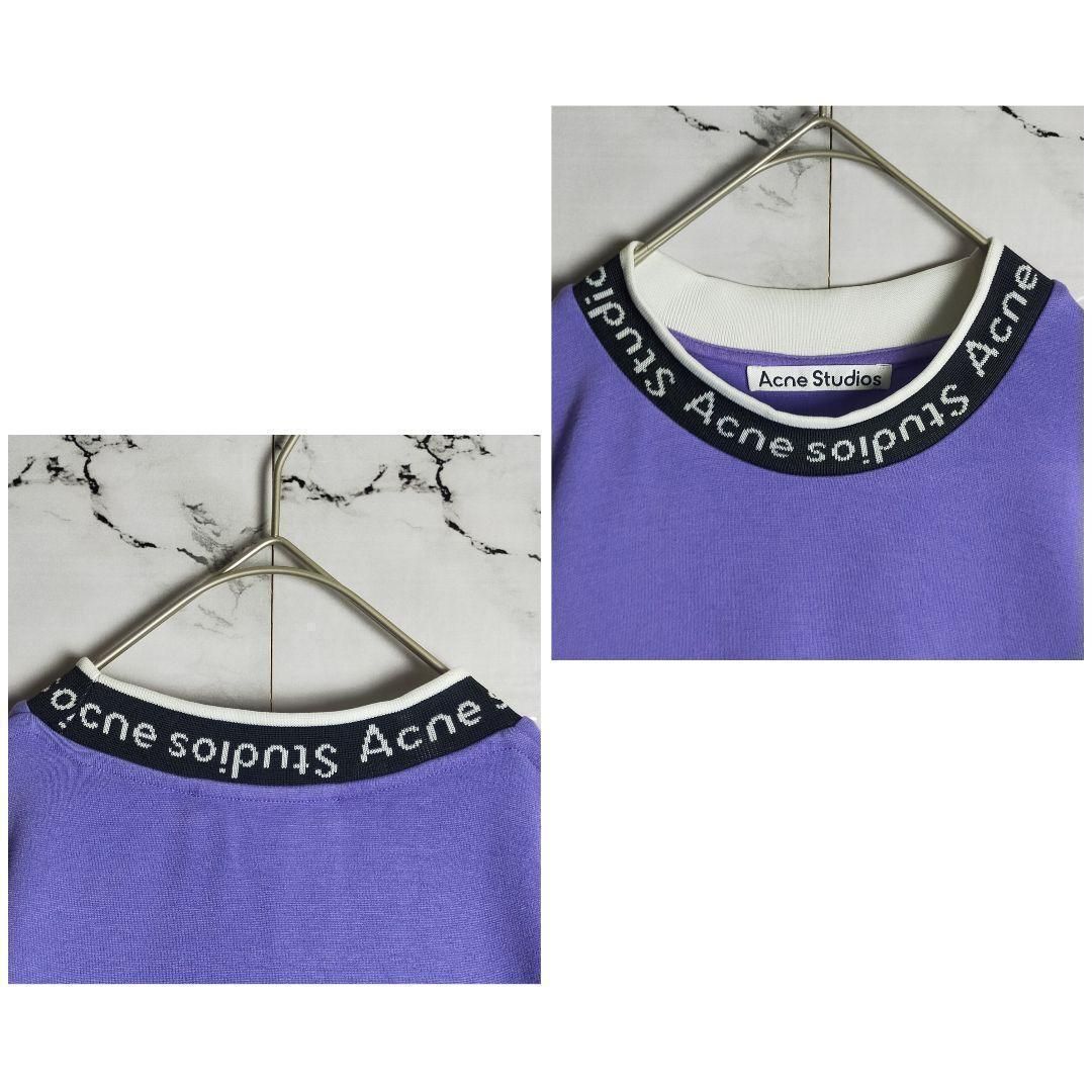 【人気カラー】アクネストゥディオズ☆首元ロゴモックネックTシャツ 入手困難 人気カラー】アクネストゥディオズ☆首元ロゴモックネックT