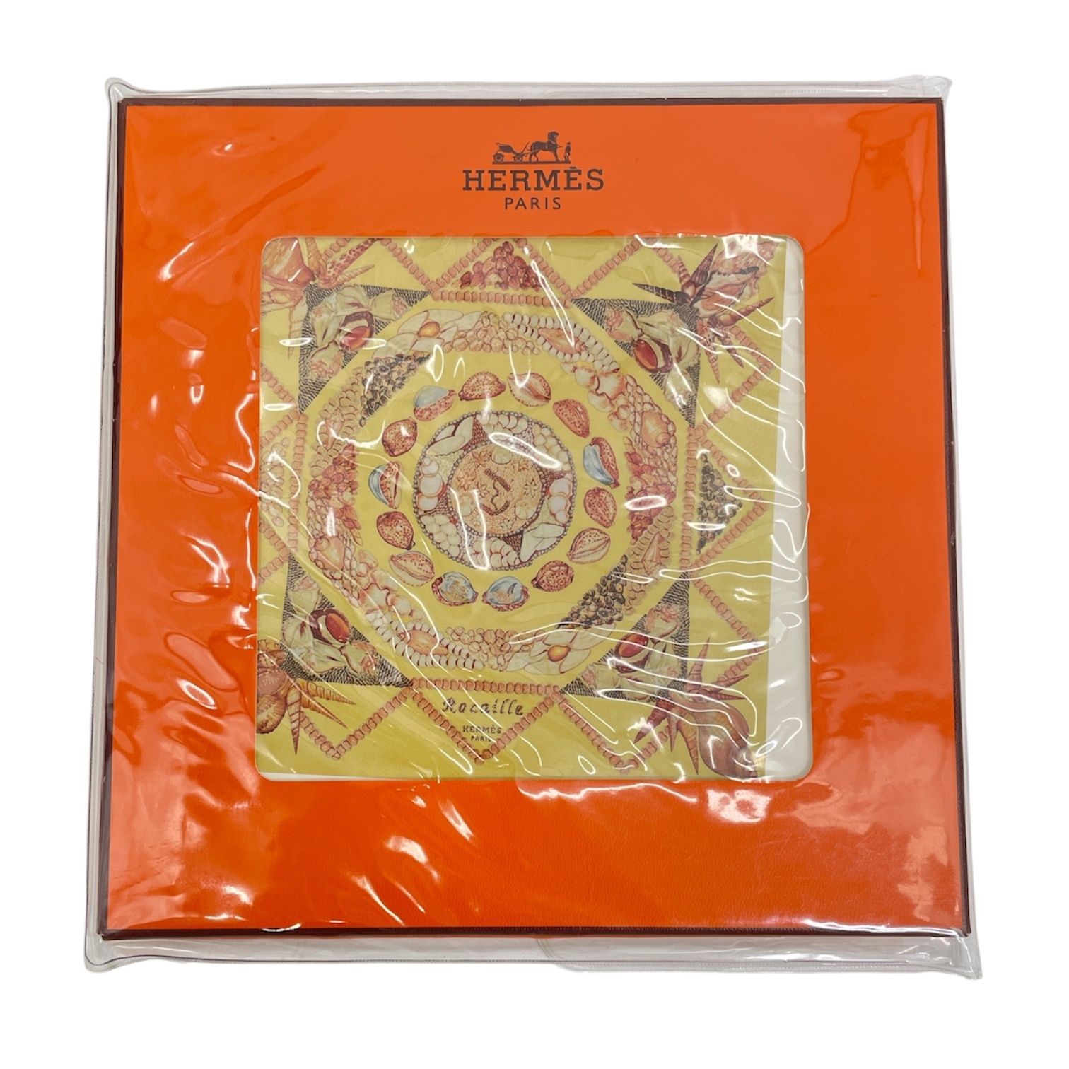 新品同様 HERMES エルメス カレ90 シルク スカーフ Rocaille
