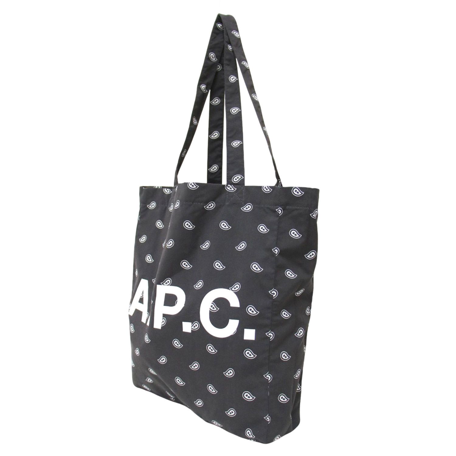 美品】A.P.C. アーペーセー バッグ ブラック 黒 / 24春夏 ロゴ トート 