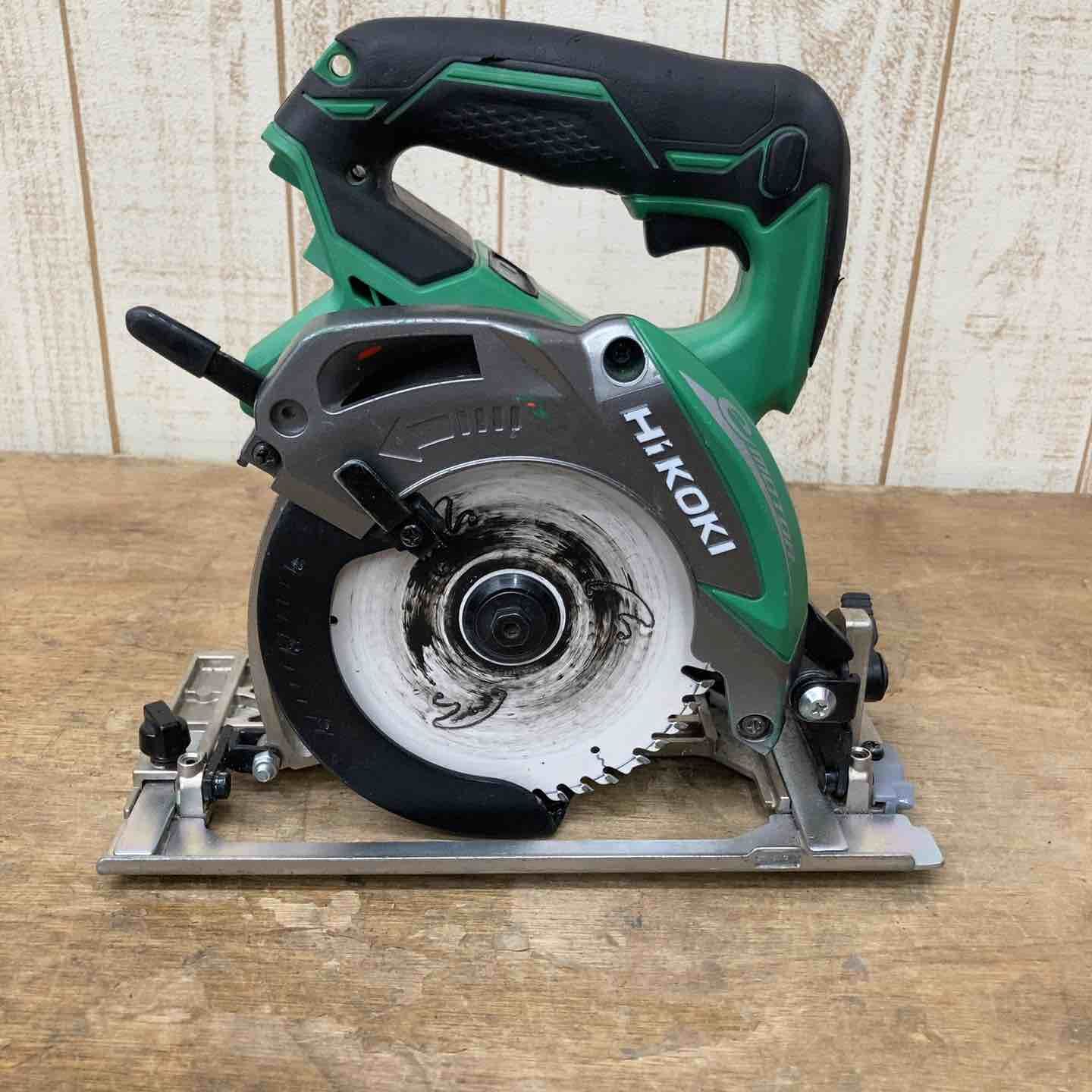 HiKOKI(日立工機)14.4V コードレス集じん丸のこ(Pレッド) C14DYSL2(LSCK) ☆中古品☆HITACHI 日立工機 14.4V 125mm コードレス集じん丸の