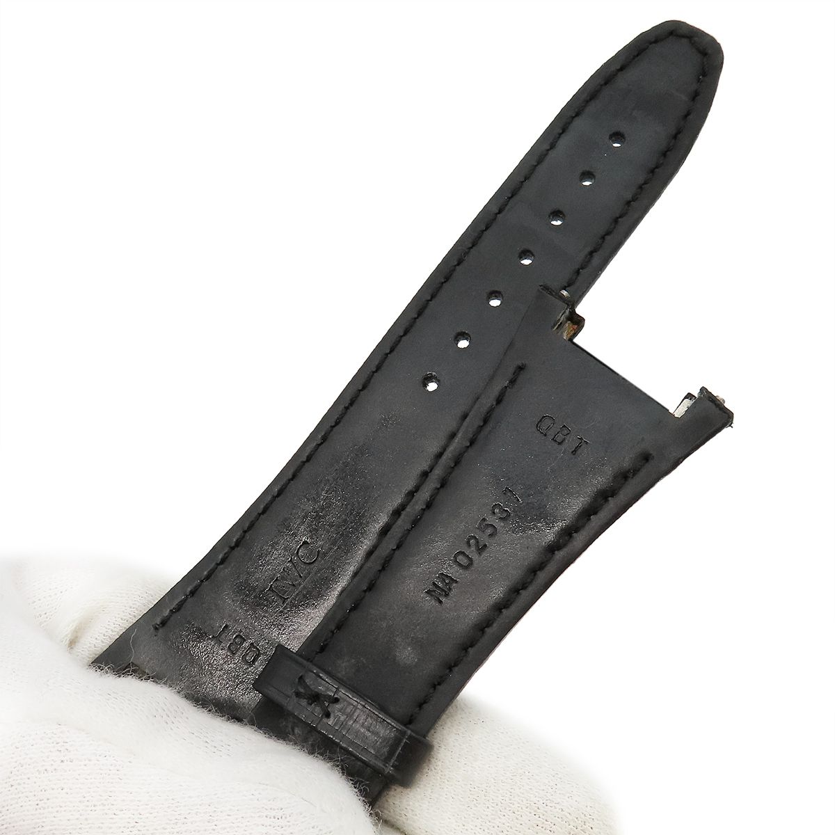 IWC純正 ブラック アリゲーター ストラップ IWC純正レザーブラック