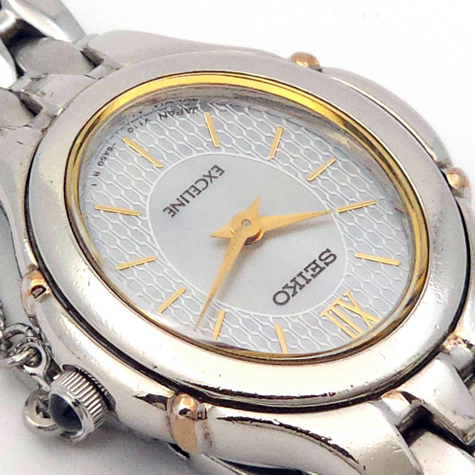 SEIKO セイコー エクセリーヌ V110-5A40 シェル QZ 動作品 - メルカリ