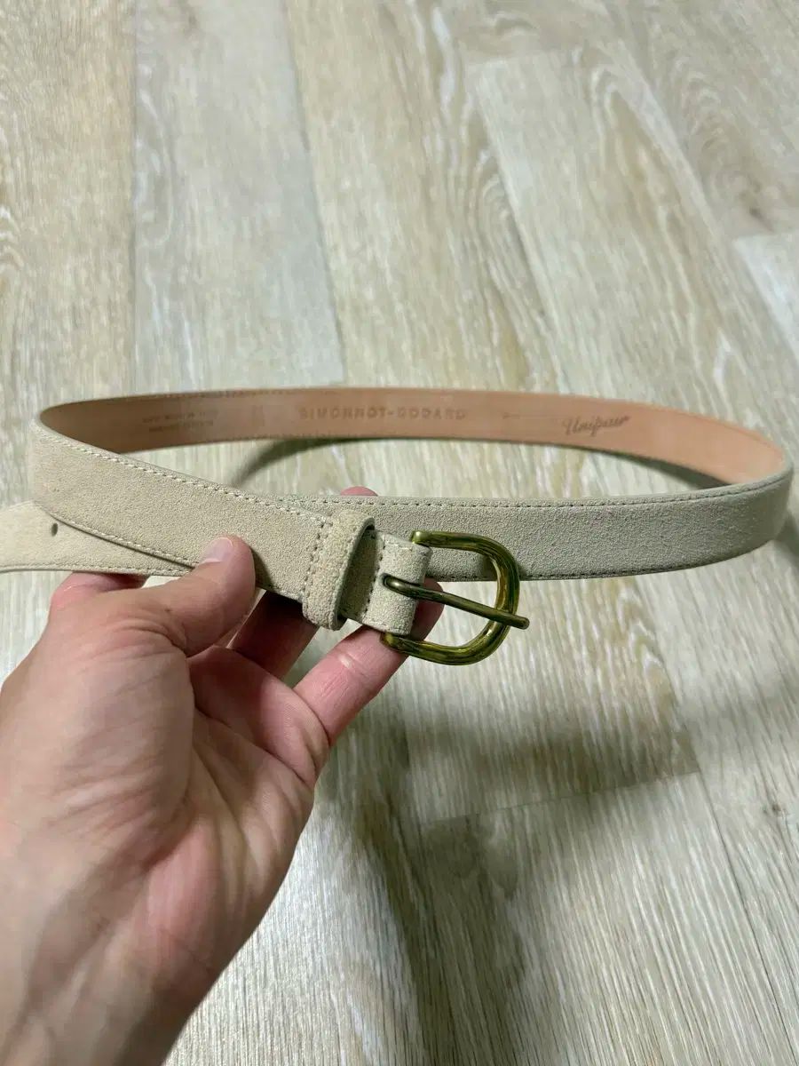 シモモノゴーUニペア スウェード ベルト