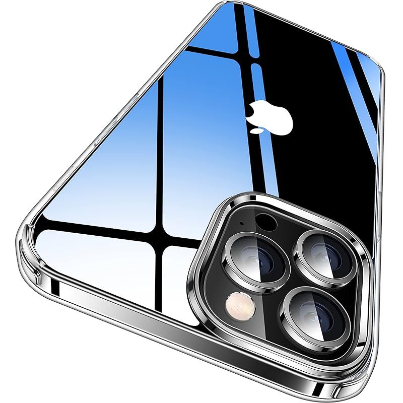 【透明感持続・黄変防止】CASEKOO iPhone13 Pro 用 ケース 耐衝撃 米軍MIL規格 ストラップホール付き 6.1インチ カバー ワイヤレス充電対応 アイフォン カストマイズOK 13 Pro 用 (クリア)