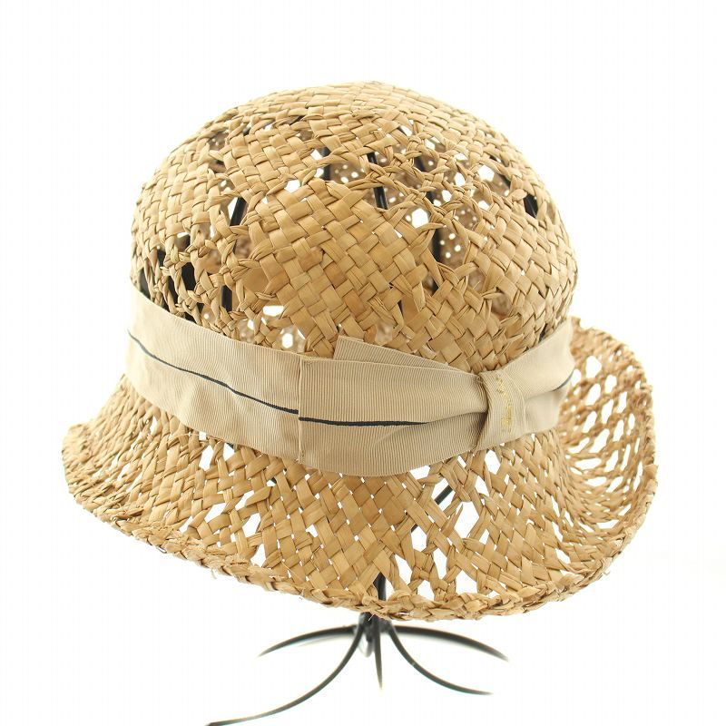 Borsalino　ストローハット　ヘンプ素材　ベージュ系　約57cm Borsalino ストローハット ヘンプ素材 ベージュ系 約57cm Borsalino