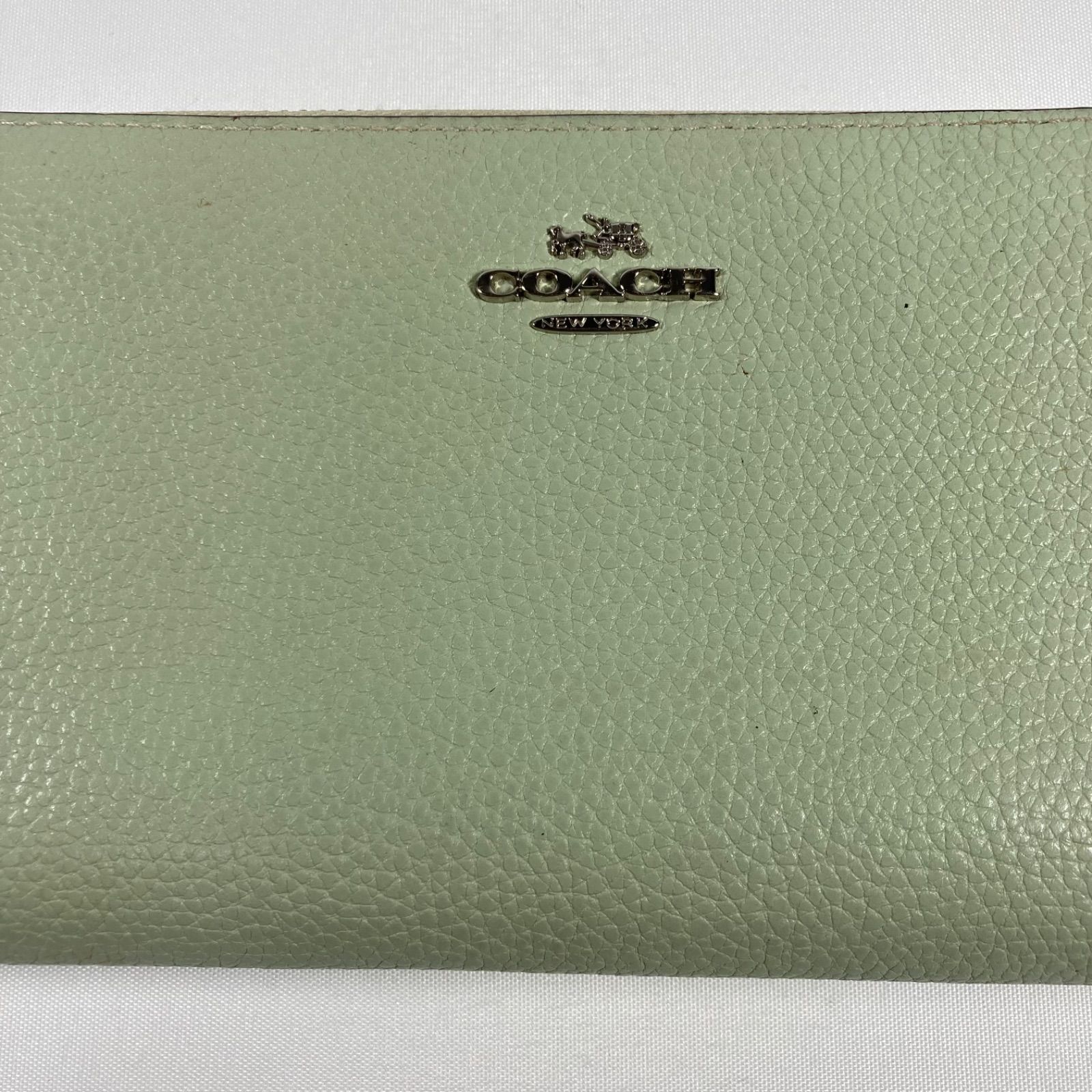 COACH ミントグリーン　長財布 レター型 COACH ミントグリーン 長財布 レター型 - メルカリ