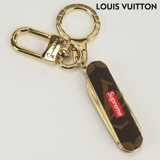 ルイヴィトン LOUIS VUITTON キーリング メンズ MP2071 シュプリームコラボ ポケットナイフ