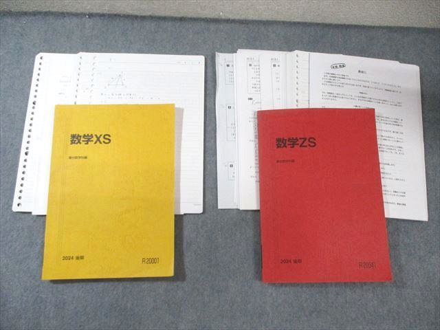 駿台 東大・京大・医学部 数学ZS/XS 2024 計2冊 井辺卓也/池谷哲/小山功/五藤勝己/八木祐一/後藤康介/米村明芳 045M0D 駿台 東大・京大・医学部 数学ZS/XS 2024 計2冊 井辺卓也/池谷哲