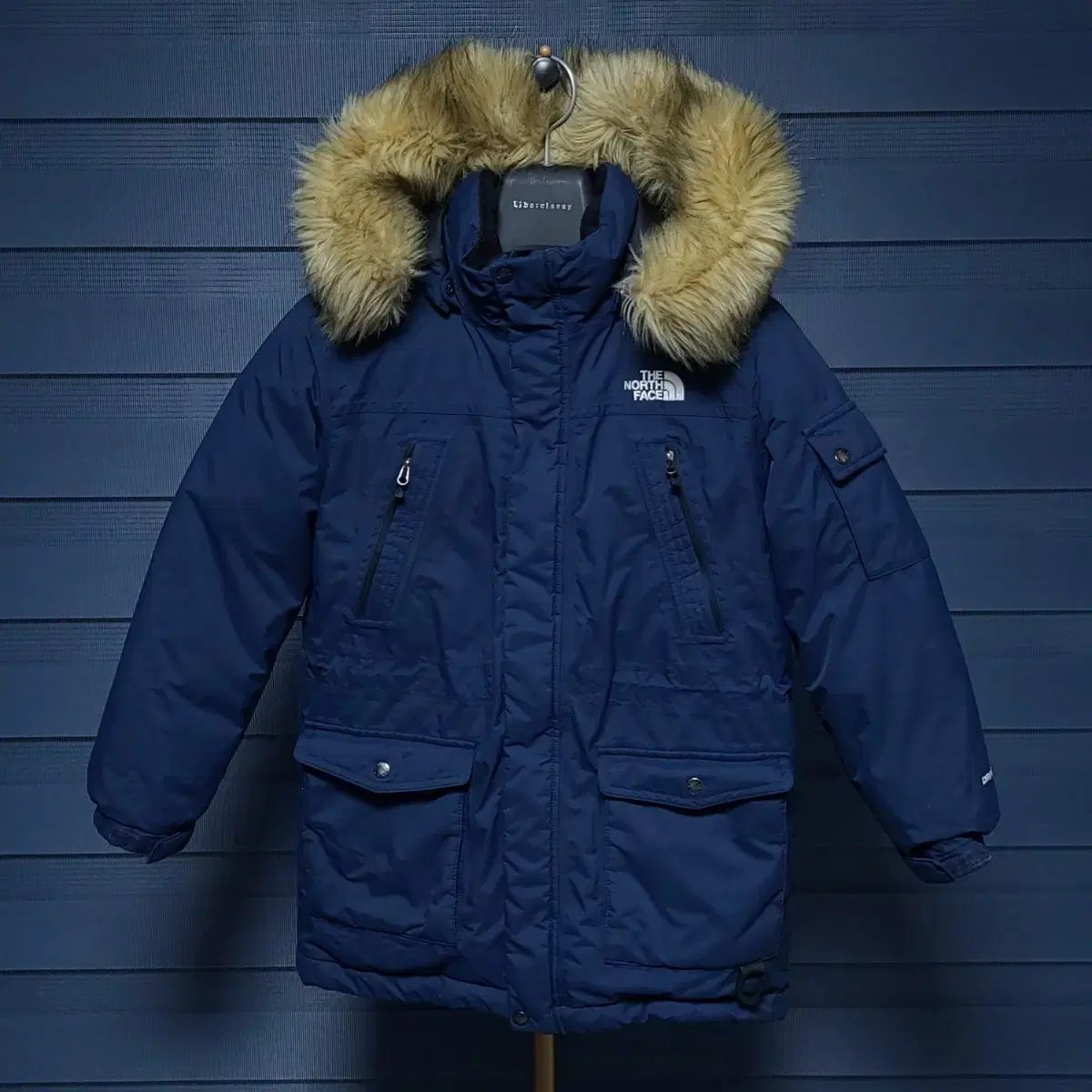 130 THE NORTH FACE ザノースフェイス キッズ ダックダウン ダウン ネイビー