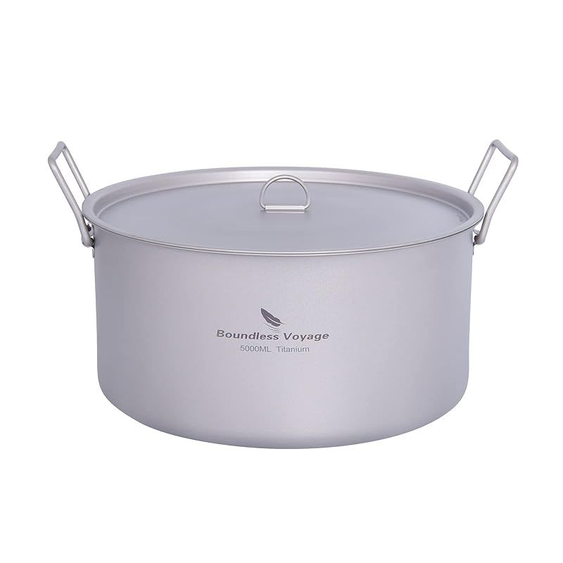購入 【特価商品】Boundless Voyage チタン 鍋 蓋つき 25.5cm 純チタン
