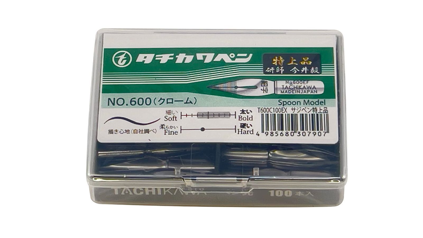 特上品 100本入 タチカワ ペン先 T600サジペンクローム 特上品 100本入 T600C100EX