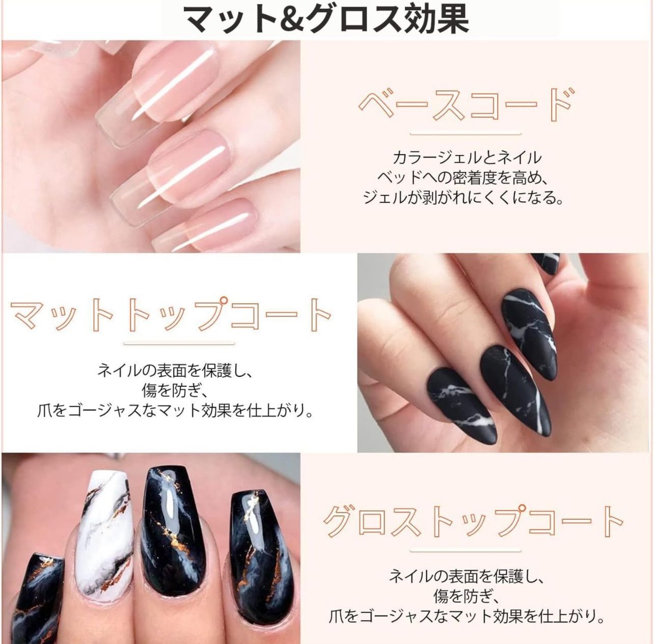 ジェルネイル トップコート 4ml ペン ノーワイプ トップジェル