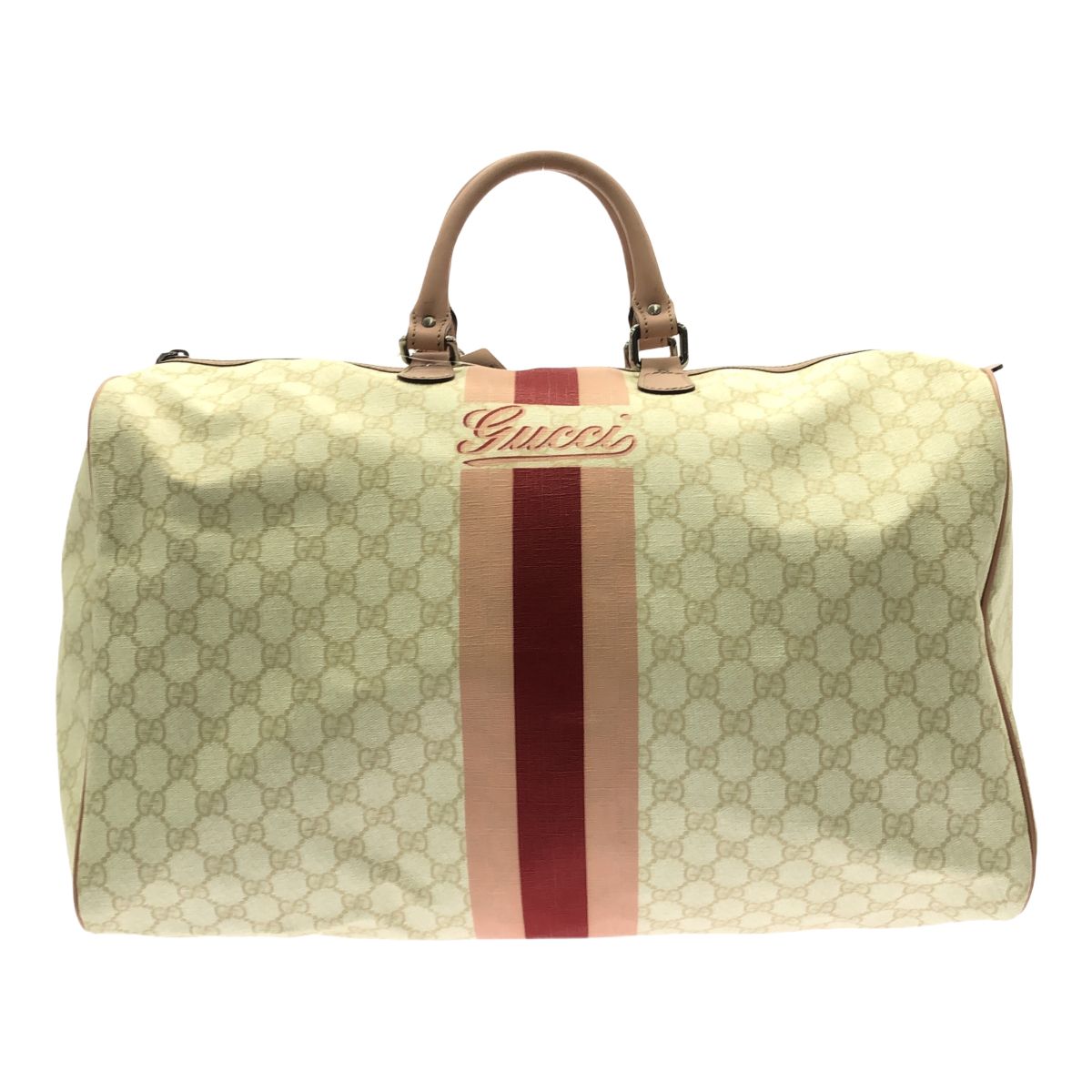 ◇中古品◇GUCCI グッチ JOYライン ボストンバッグ PVC×レザー 