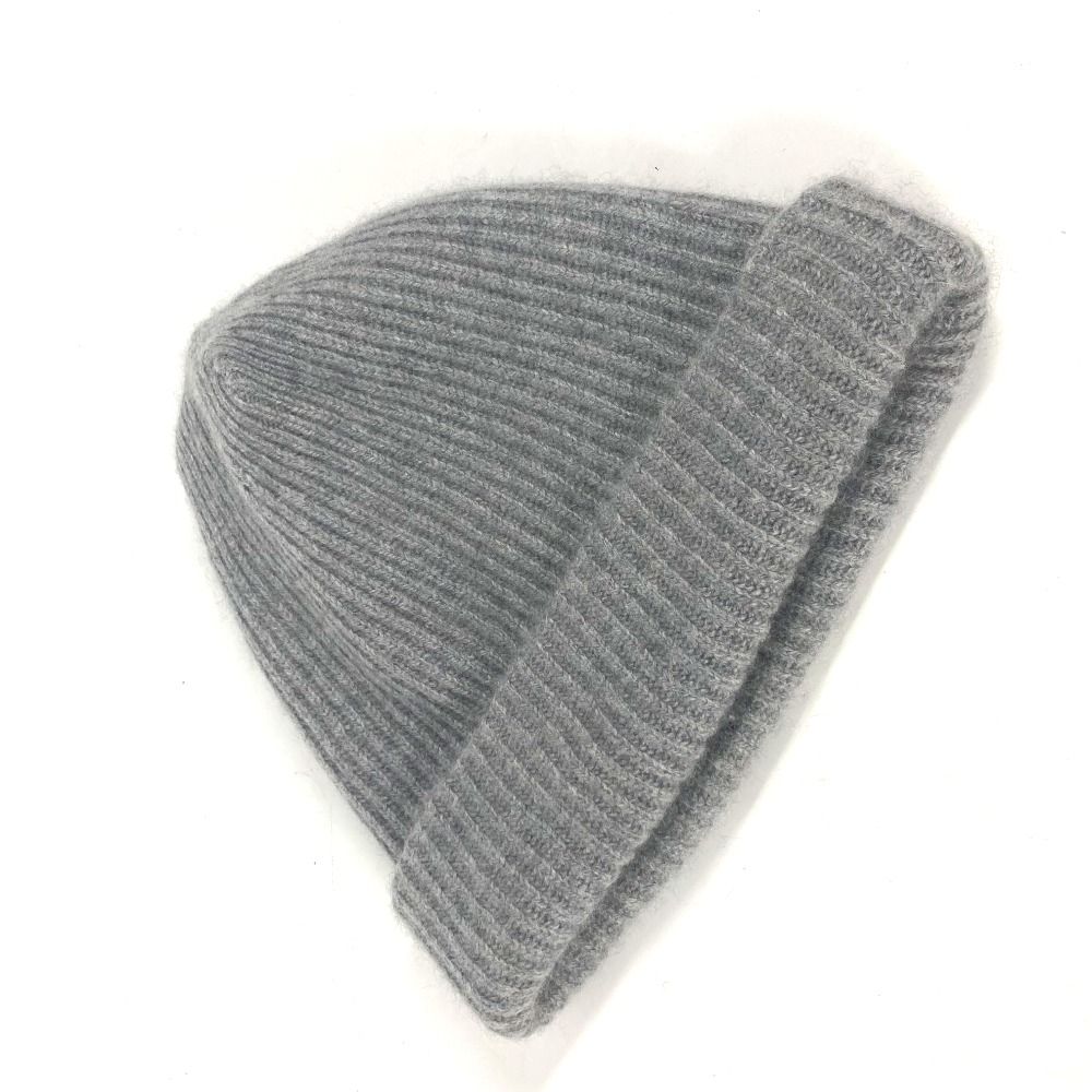 CHROME HEARTS クロムハーツ ニット帽 クロスレザー パッチ カシミヤ