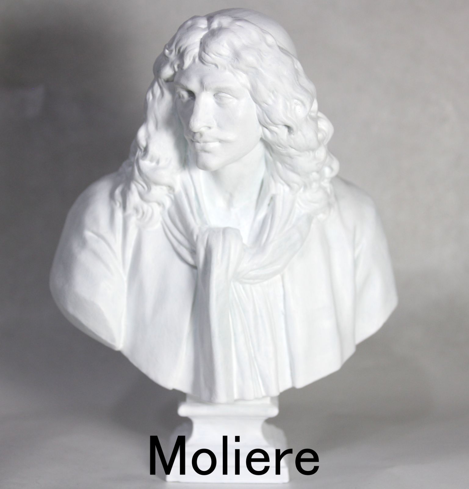 彫刻 石膏像 モリエール 美術 デッサン 美大 オブジェ - 美術品 