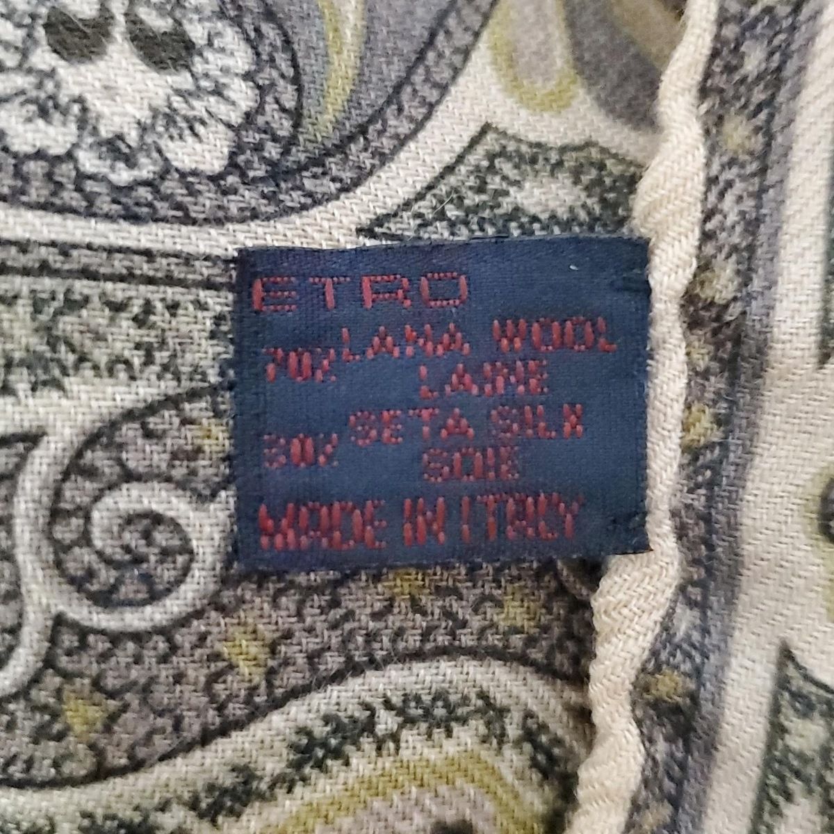 ETRO(エトロ) ストール(ショール)美品 - ベージュ×グレー×マルチ