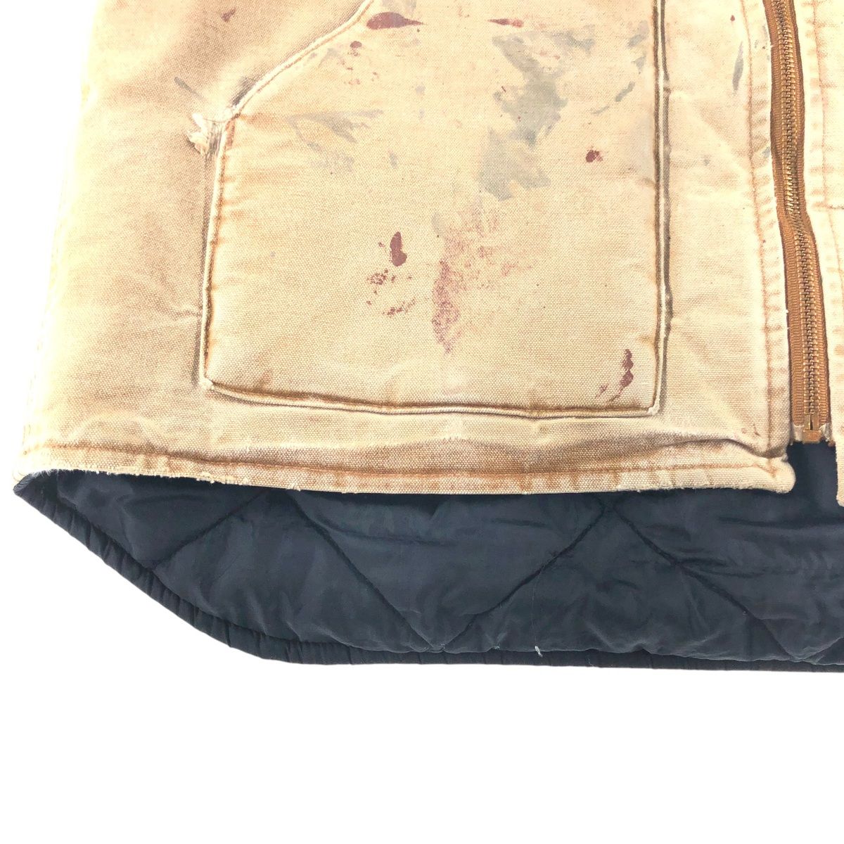 レア 古着○カーハート ダックベスト ブラウン メンズ3XL 楽天市場】80s 90s USA製 大きいサイズ XL □ カーハート 中綿