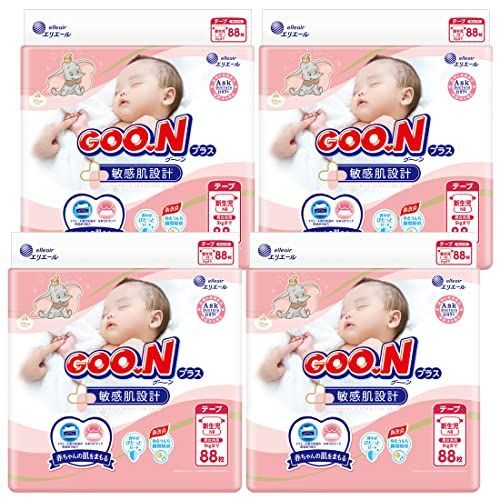 購入 テープ 新生児サイズグーンプラス 敏感肌設計 (お誕生~5kg