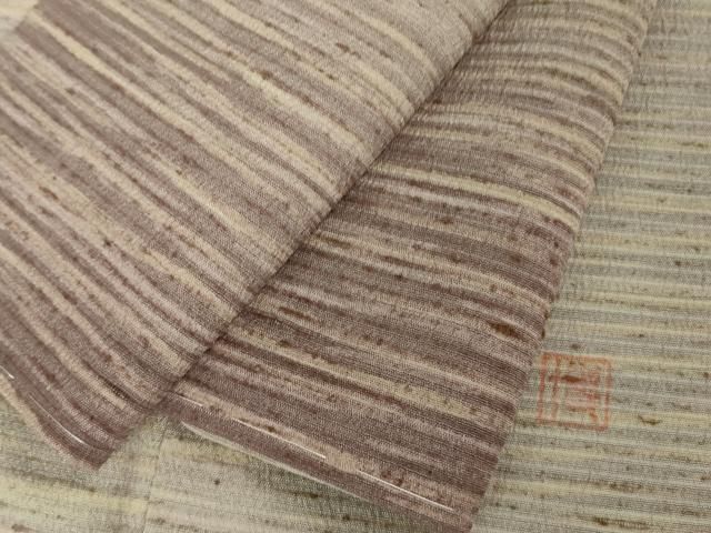 平和屋着物□極上 本塩沢 やまだ織 訪問着 染色作家 桐村博 鈴乃屋扱い