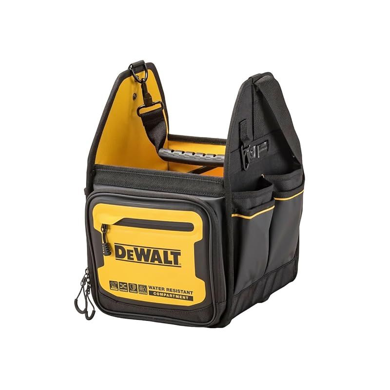 デウォルト(DEWALT) トートバッグ 撥水 撥塵 耐久性 収納ケース ツールバッグ 収納BOX 工具箱 道具袋 鞄 DIY ストレージ DWST60105-1 0