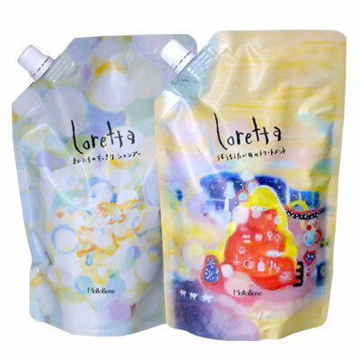 モルトベーネ ロレッタ まいにちのすっきりシャンプー 500ml + うるうるしたい日のトリートメント 400g　詰め替え セット