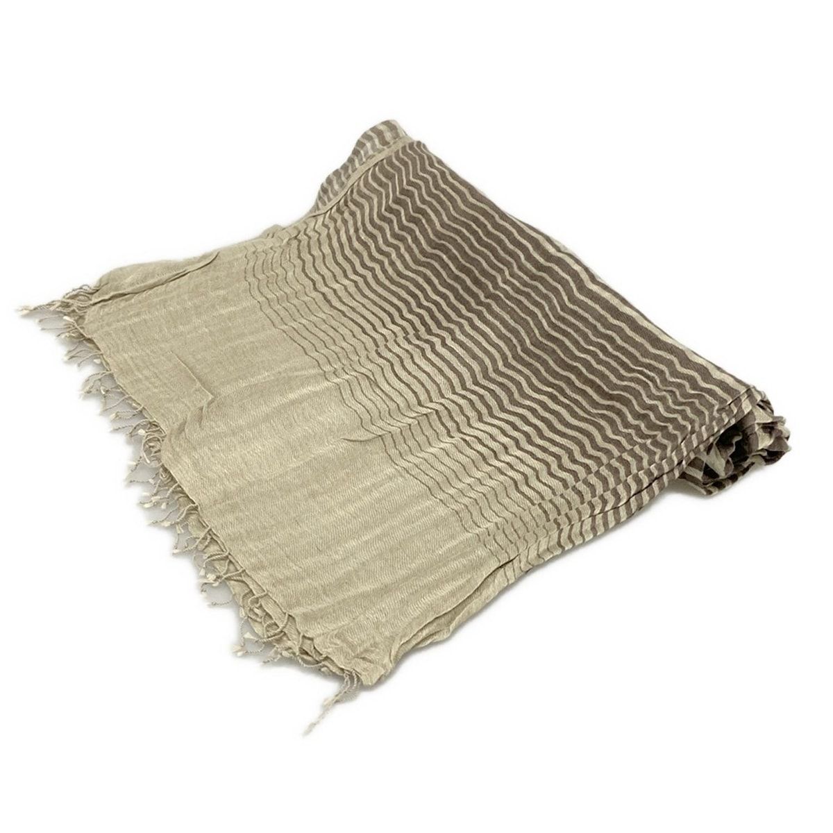 未使用　khadi and co コットン　大判ストール　カディーアンドコー KHADI AND COエンブロイダリーコットンストール WHITE×BLACK