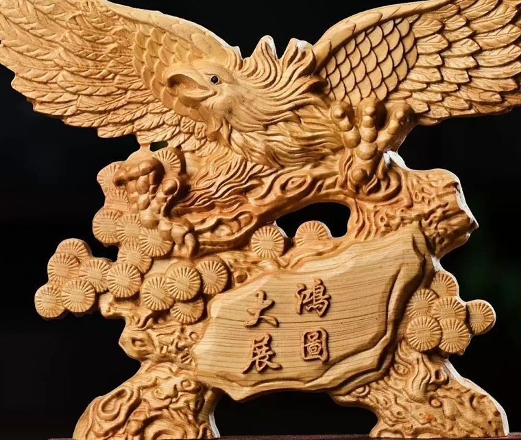 大型衝立 木彫り 一体彫り 虎 鷲 アンティーク 【公式通販】