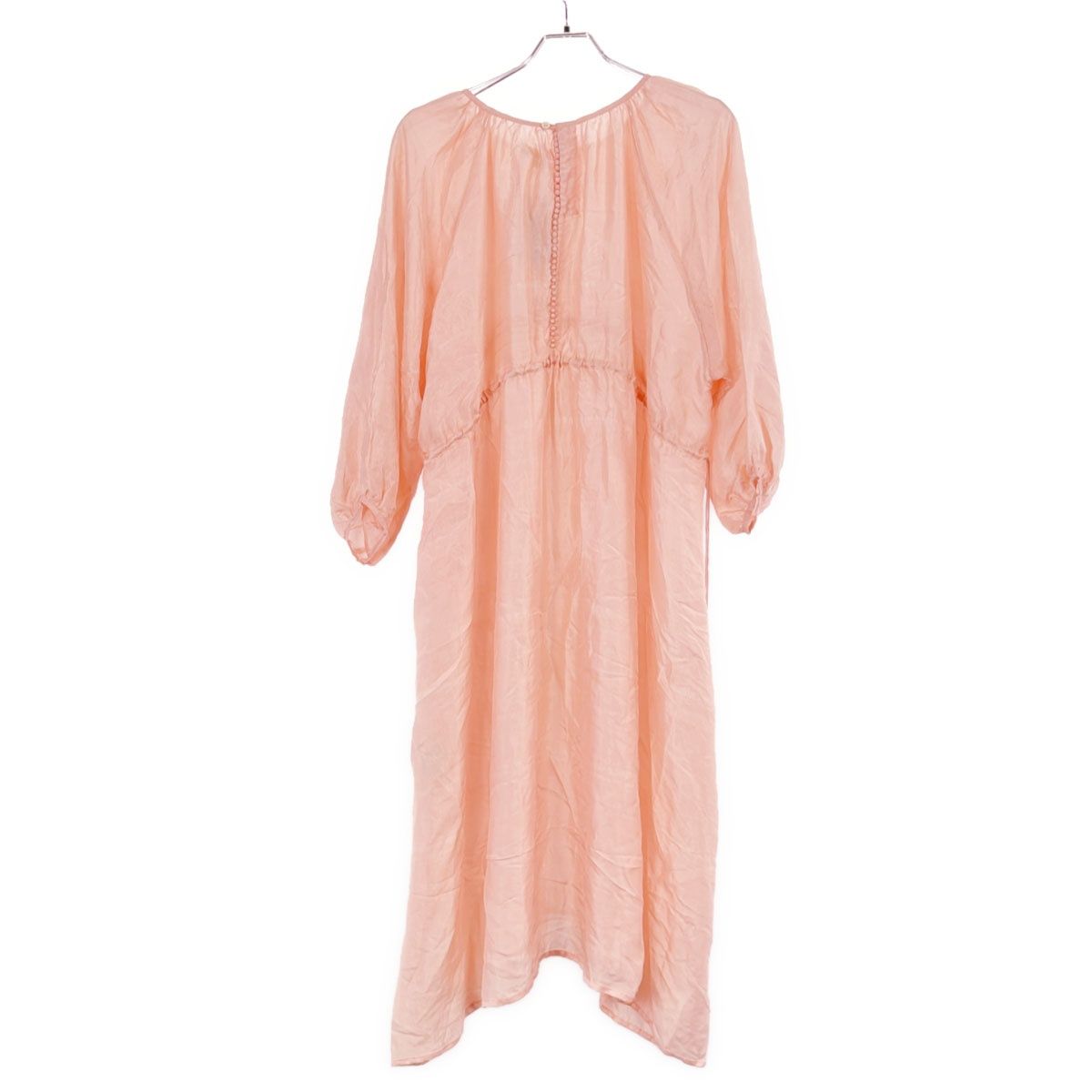 BUNON ブノン Back Button Dress バックボタンシルクドレスワンピース