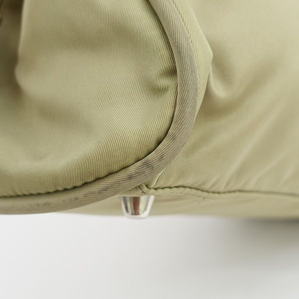 PRADA / プラダ □ハンドバッグ ナイロン ベージュ 鍵 ギャランティ