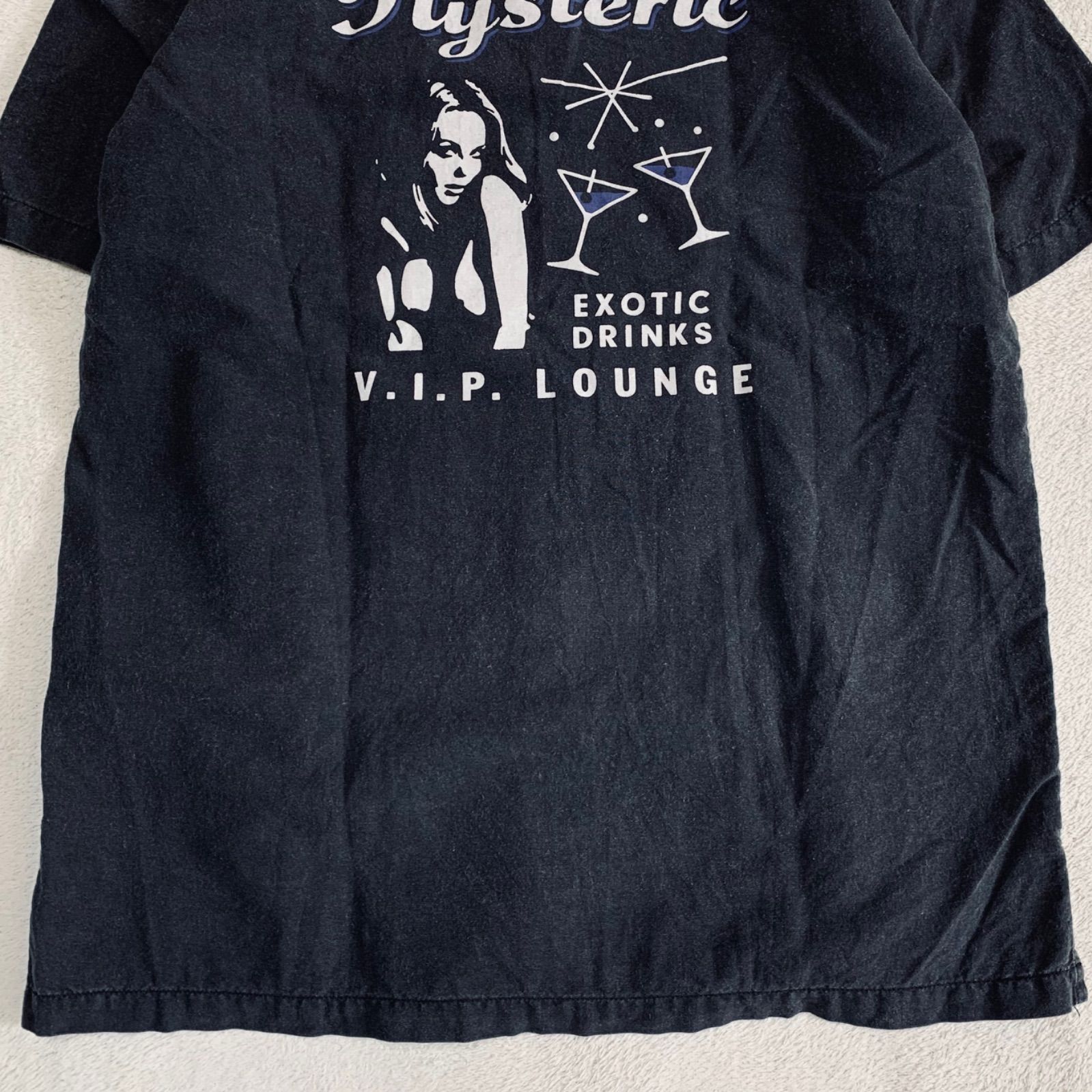 ヒステリックグラマー ボーリング 開襟シャツ 刺繍 フロッキー ブラック 日本製 ヒステリックグラマー ボーリング 開襟シャツ 刺繍 フロッキー